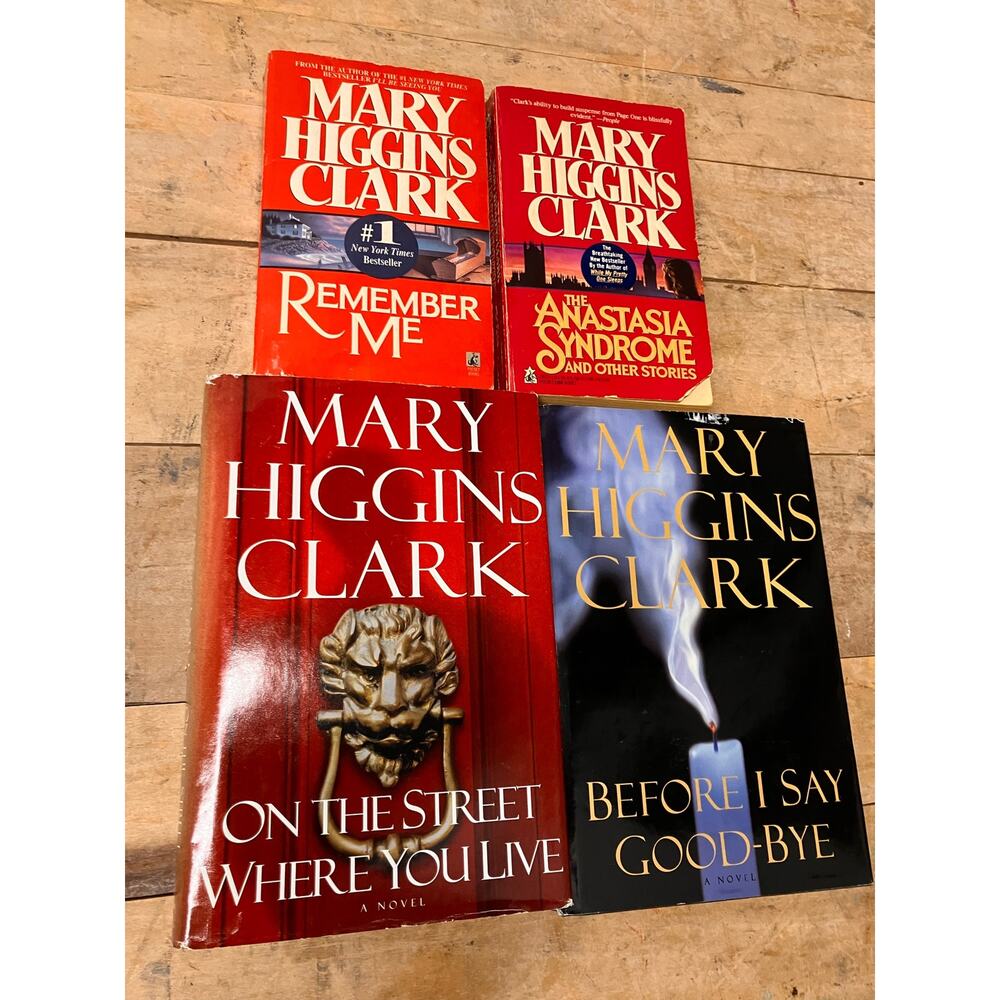 Mary Higgins Clark Book Lot of 4, Hardcover, PB,‎ Anastasia, Remember, Stories